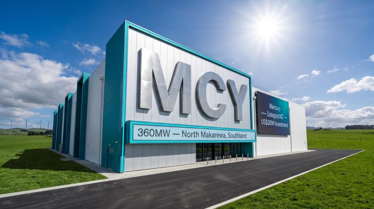 Mercury NZ Ltd Takes 12.7% Datagrid NZ Stake for Renewable Demand
