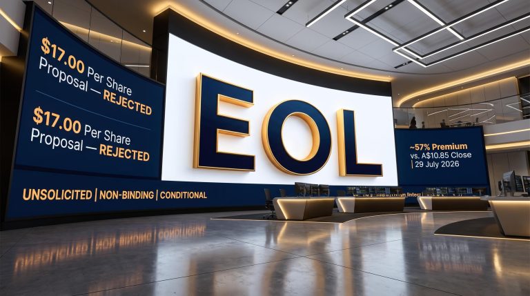 Energy One Ltd Rejects Volue’s $17 a Share Takeover Proposal