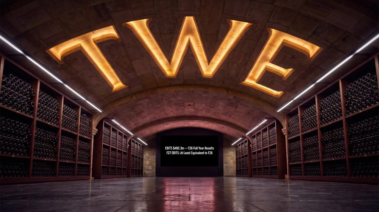 Treasury Wine Estates Ltd F26 Results Show EBITS Beat and F28 Revenue Growth Target