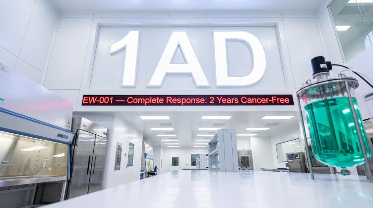 Adalta Ltd EW-001 Patient Reaches Two Years Cancer Free After Single Dose
