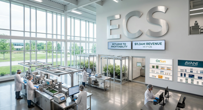 ECS Botanics Returns to Profit with $11.34M Revenue, Positive Cash Flow