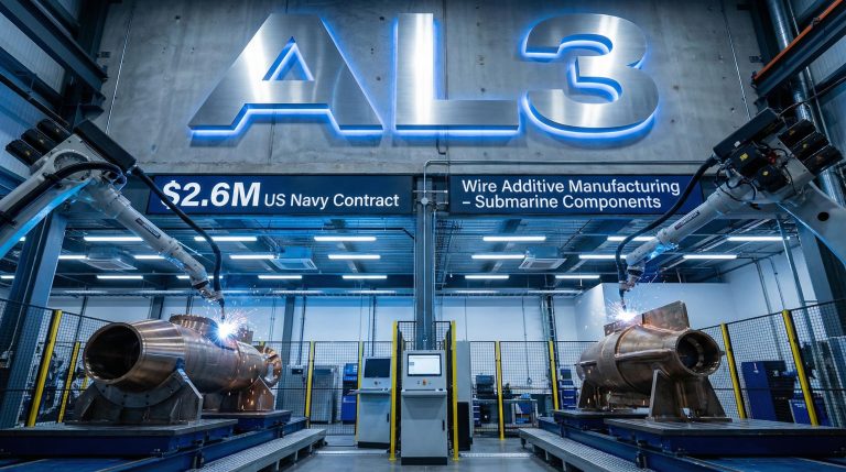 AML3D Lands $2.6M US Navy Contract to 3D Print Submarine Replacement Parts