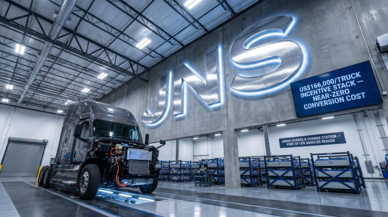 Janus Electric Confirms US$166K Per Truck Incentives for Near-Zero Conversion Cost