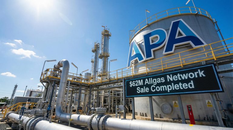 APA Sells 20% Allgas Stake for $62M to Focus Capital on Core Energy Assets