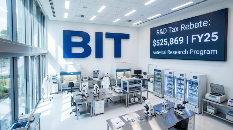 Biotron Lands $526K R&D Rebate Covering 43.5% of FY25 Antiviral Drug Spend