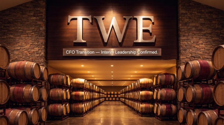 Treasury Wine Estates Names Interim CFO as Permanent Search Progresses
