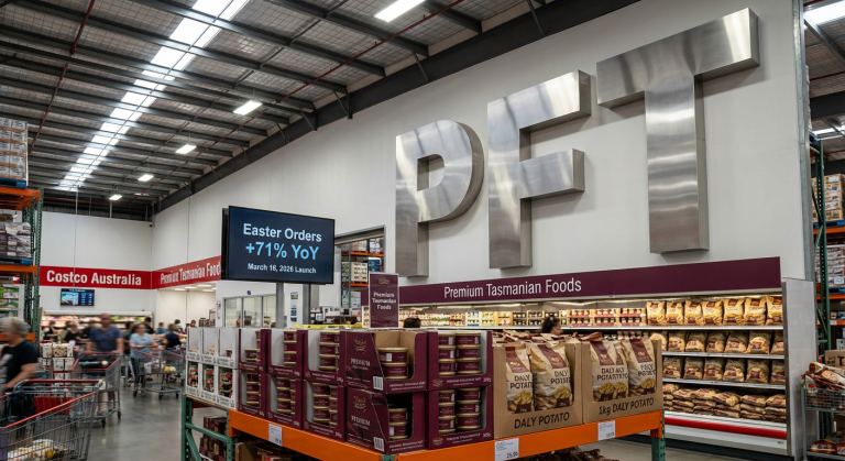 Pure Foods Tasmania Wins Costco Ranging as Easter Orders Surge 71% Year-on-Year