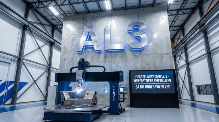 AML3D Delivers First Systems to America’s Largest Military Shipbuilder for $14M